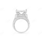 10k White Gold Iced Out Moissanite Fashion Ring hip hop jewelry CustomDiamJewel