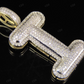 1.5" 0.75 CTW 10K Gold Natural Diamond Initial I Letter Pendant CustomDiamJewel