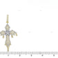 Two Tone Dripping Cross Pendant hip hop jewelry CustomDiamJewel