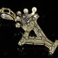 1.5" 10K Solid Gold Real Diamond Crown Initial 'Y' Letter Pendant CustomDiamJewel