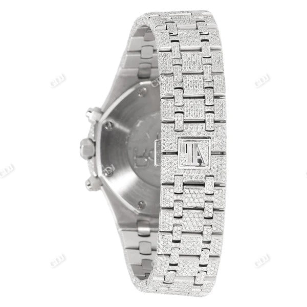 Audemars Piguet Chrono Fully Iced Out Hip Hop Watch customdiamjewel