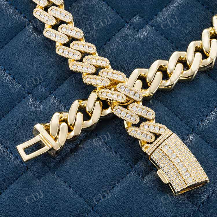 Iced Out Diamond Miami Hip Hop Cuban link Chain hip hop jewelry customdiamjewel   