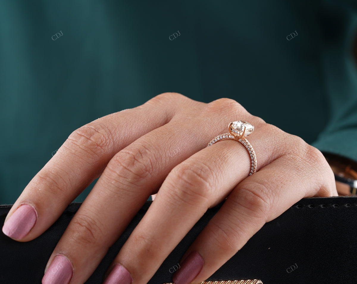 Radiant Lab-Grown Diamond Four-Prong Ring customdiamjewel