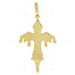 Two Tone Dripping Cross Pendant hip hop jewelry CustomDiamJewel