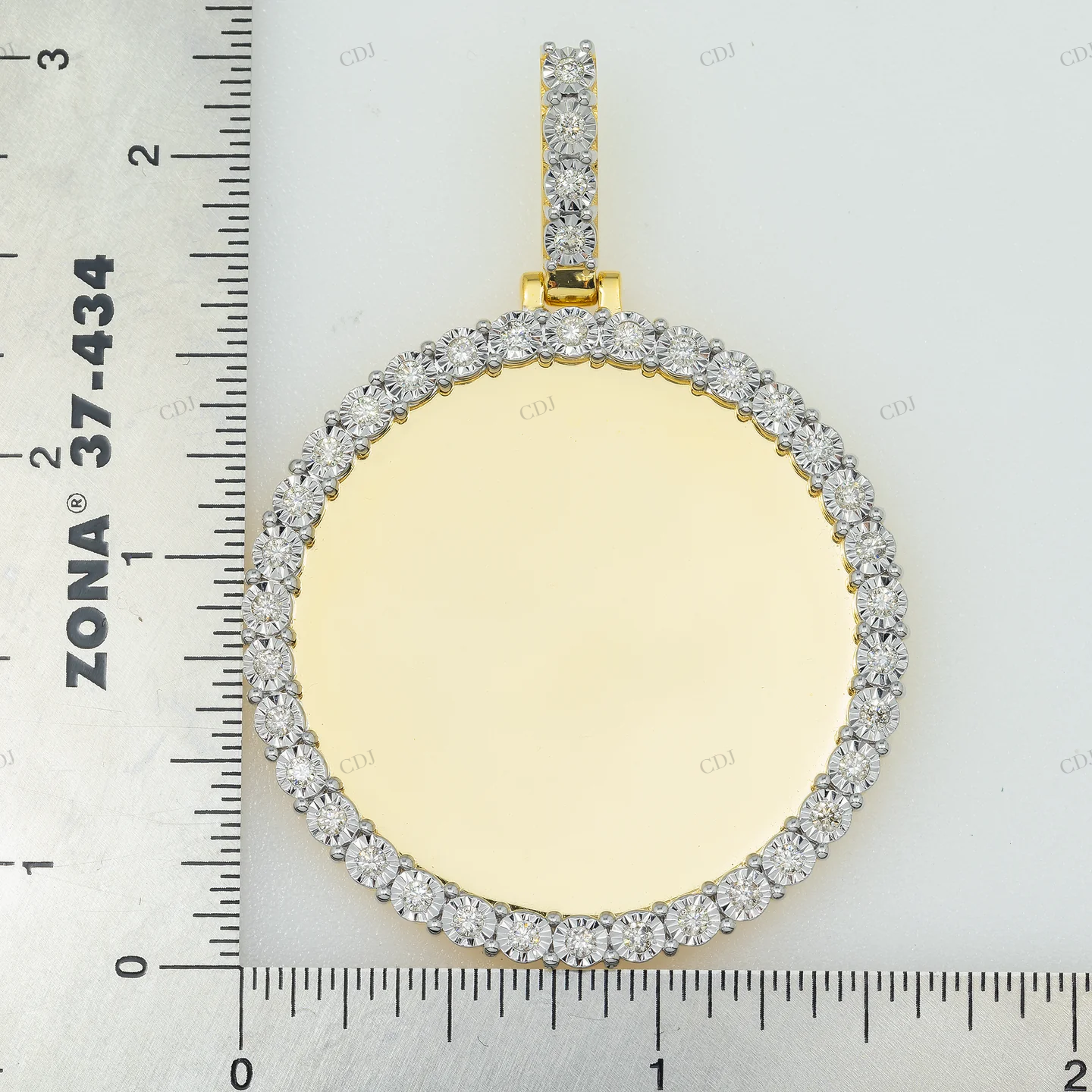 Iced Out 1.00 CT Circle Picture Pendant hip hop jewelry CustomDiamJewel