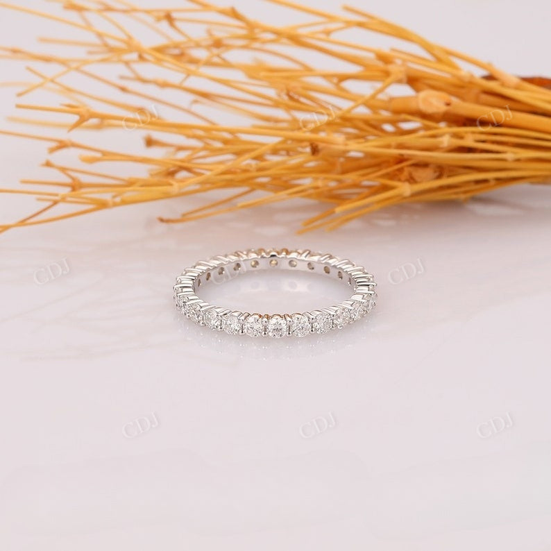 0.86CTW Round Cut Lab Grown Diamond Wedding Band  customdiamjewel   