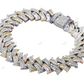 Custom Design Spiked Baguatte Moissanite Link Bracelet