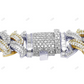 Custom Design Spiked Baguatte Moissanite Link Bracelet