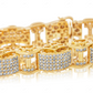 VVS Moissanite 10K Yellow Gold Fancy Bracelet CustomDiamJewel