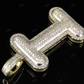 1.5" 0.75 CTW 10K Gold Natural Diamond Initial I Letter Pendant CustomDiamJewel