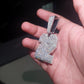 Lucky Number "22" Iced Out Round Moissanite Silver Pendant hip hop jewelry customdiamjewel   