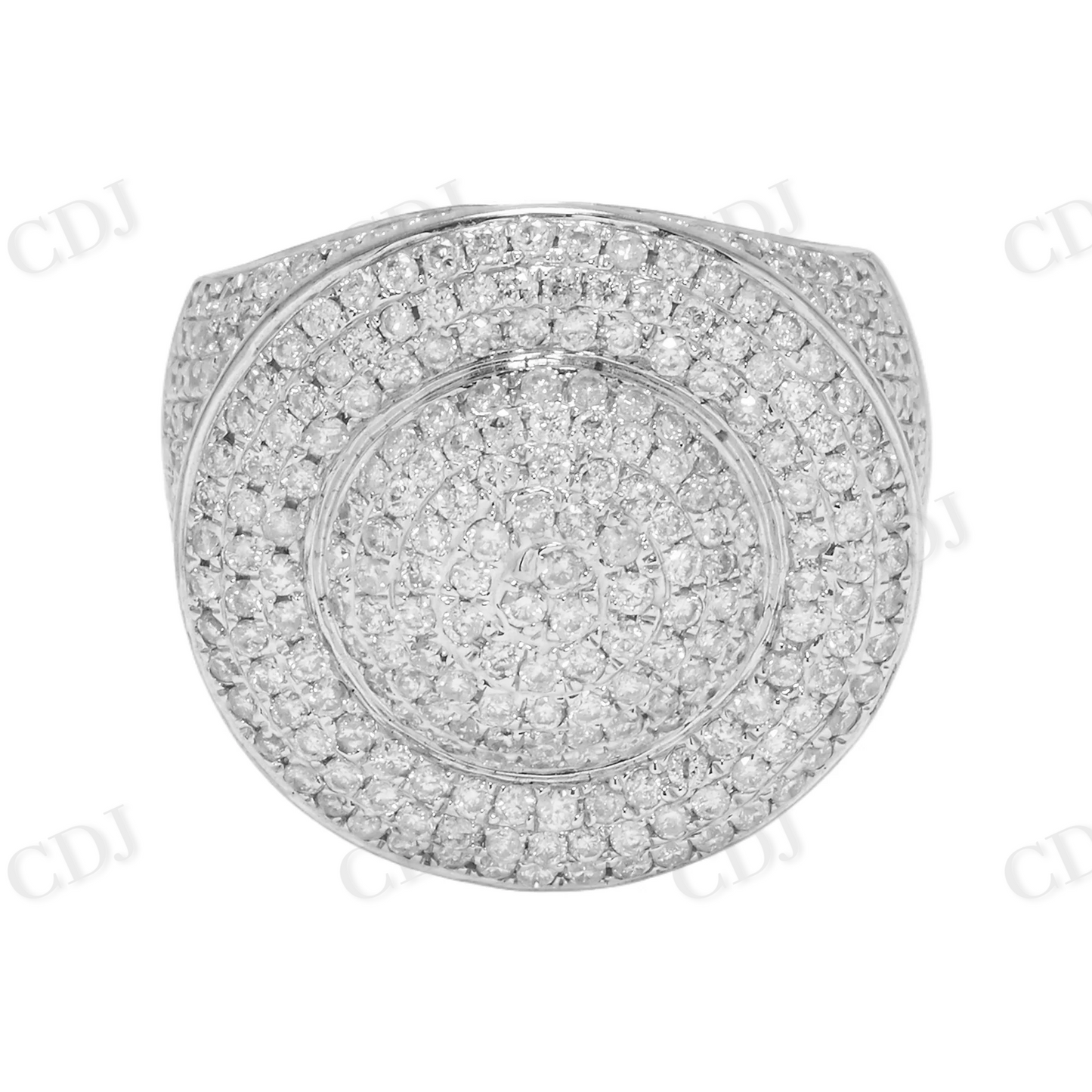 925 Silver Cluster Moissanite Ring Hip Hop Ring customdiamjewel