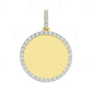 Iced Out 1.00 CT Circle Picture Pendant hip hop jewelry CustomDiamJewel