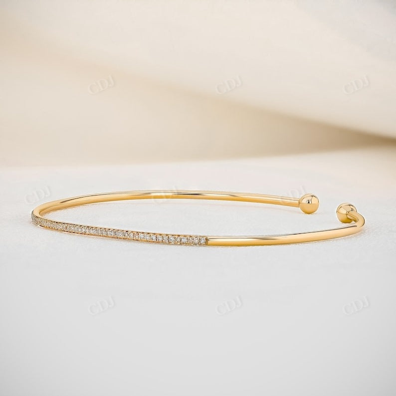 0.16CTW Lab Grown Diamond Flexible Thin Bangle Bracelet  customdiamjewel   