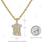 Hip Hop Moissanite Simulated Crown Jesus Pendant hip hop jewelry CustomDiamJewel