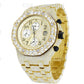 Moissanite Studded Hip Hop Iced Out Bust Down Watch customdiamjewel