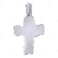 2.8 Inch Lab Grown Diamond Cross Pendant in 10K White Gold Hip Hop Pendent CustomDiamJewel