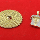 Hip Hop Moissanite Simulated Crown Jesus Pendant hip hop jewelry CustomDiamJewel