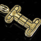 1.5" 0.75 CTW 10K Gold Natural Diamond Initial I Letter Pendant CustomDiamJewel