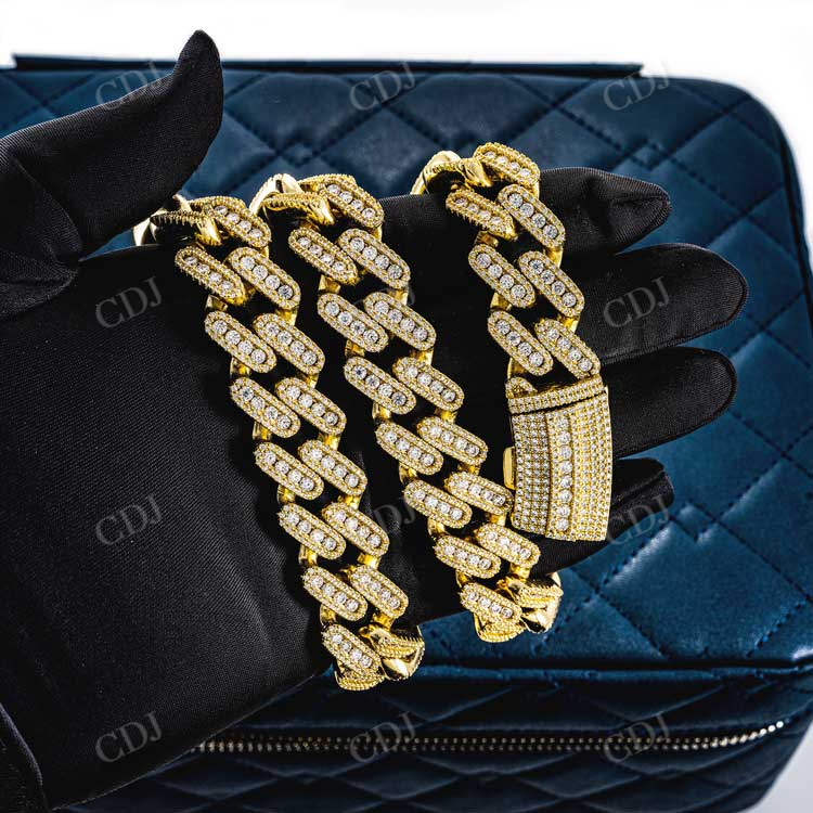 Iced Out Diamond Miami Hip Hop Cuban link Chain hip hop jewelry customdiamjewel   