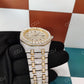 Yellow White Fully Ice Out Automatic Movement Moissanite Diamond Watch customdiamjewel