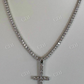 Lab Grown Diamond Inverted Cross Pendant  customdiamjewel   