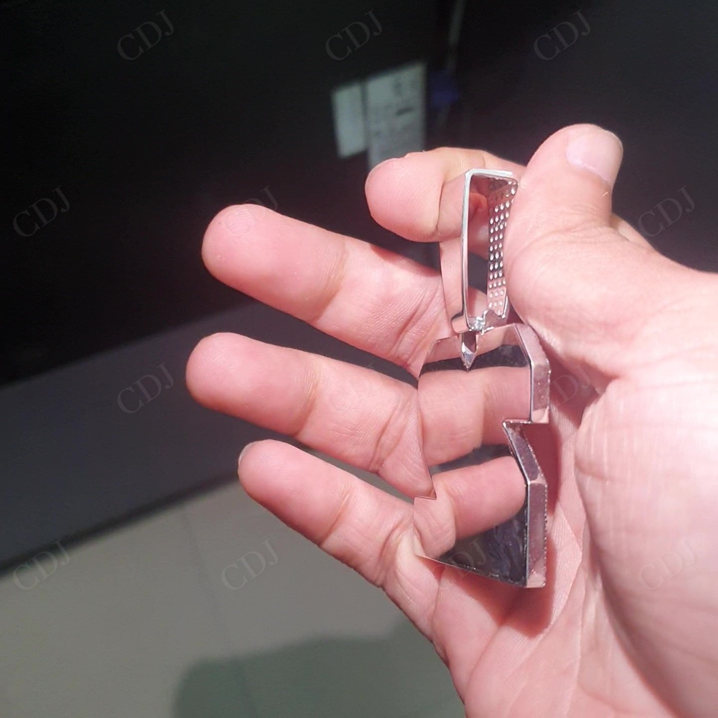 Lucky Number "22" Iced Out Round Moissanite Silver Pendant hip hop jewelry customdiamjewel   