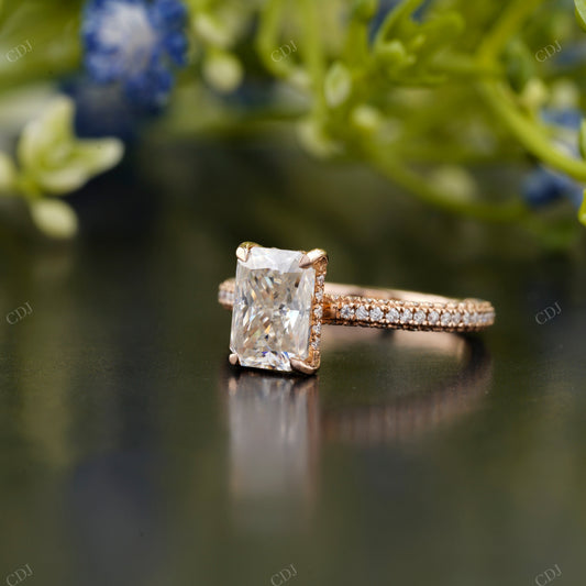 Radiant Lab-Grown Diamond Four-Prong Ring customdiamjewel