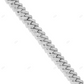 Two Tone Moissanite 2 Row Cuban Chain For Mens CustomDiamJewel