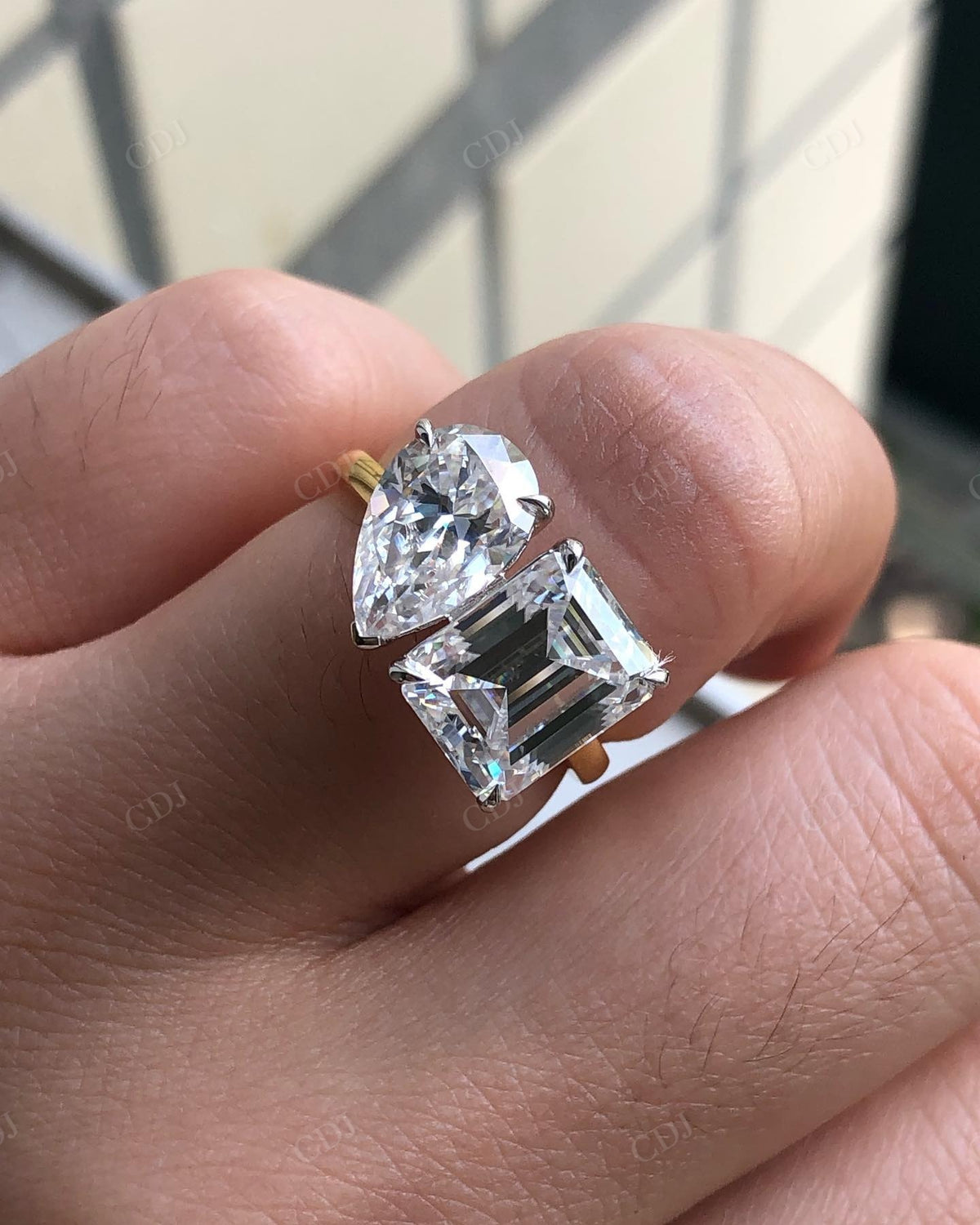 Toi et Moi Lab Grown Diamond Ring For Women customdiamjewel