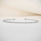 0.16CTW Lab Grown Diamond Flexible Thin Bangle Bracelet  customdiamjewel 10KT Solid Gold White Gold VVS-EF