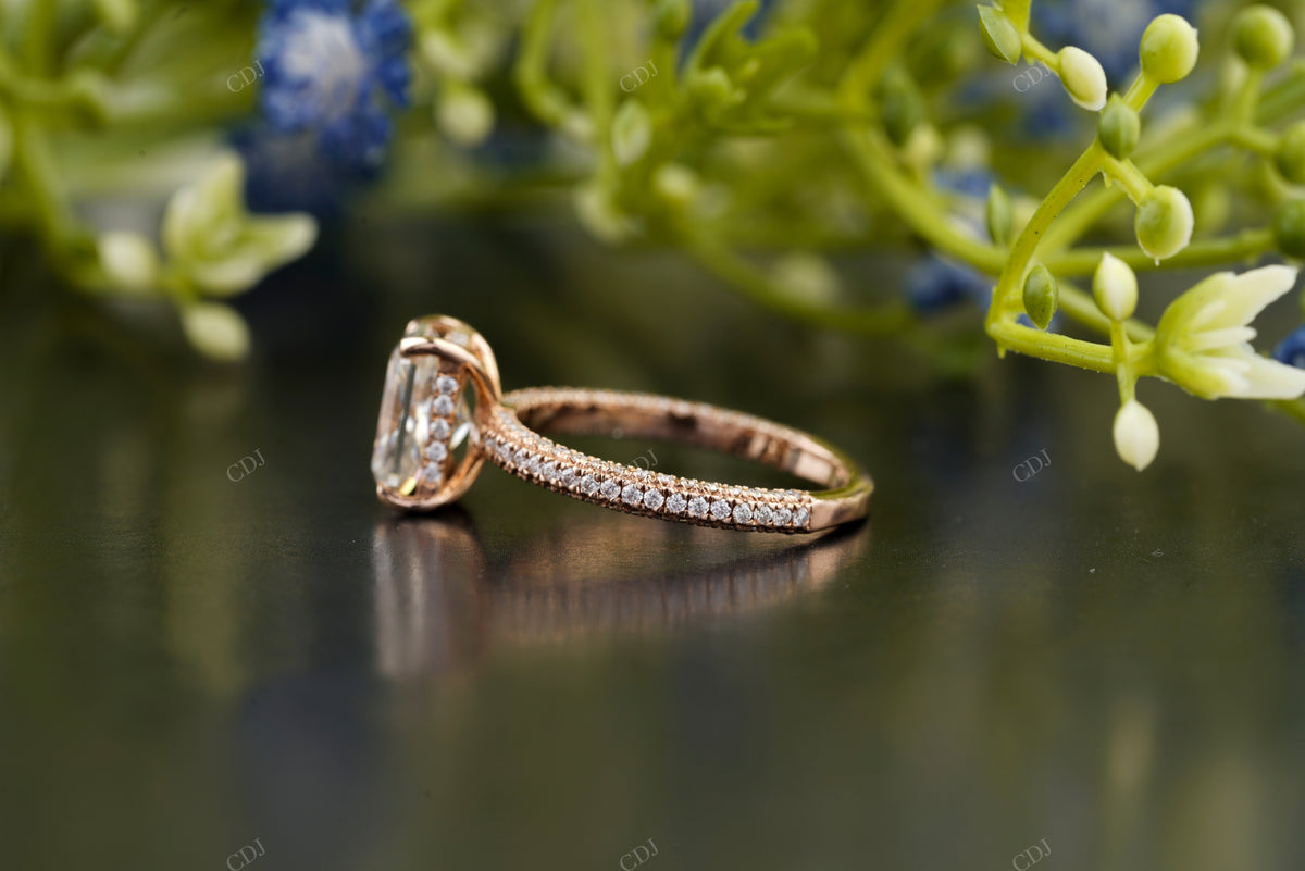 Radiant Lab-Grown Diamond Four-Prong Ring customdiamjewel