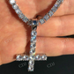 Lab Grown Diamond Inverted Cross Pendant  customdiamjewel   