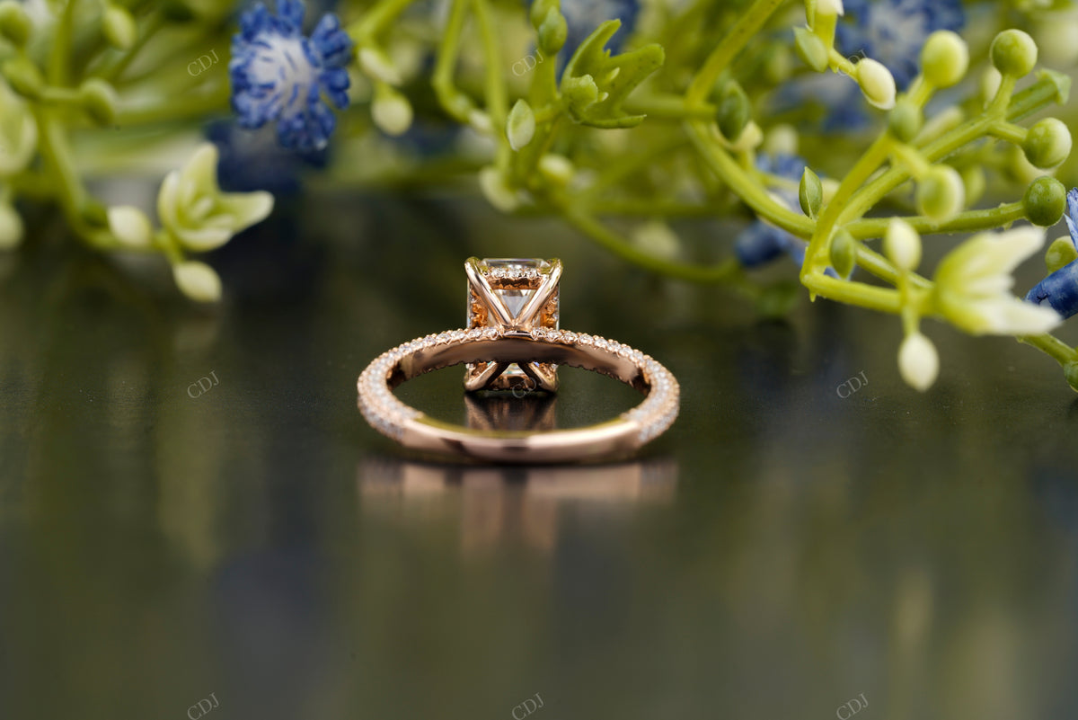 Radiant Lab-Grown Diamond Four-Prong Ring customdiamjewel