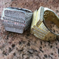 Round And Baguette Diamond Ring For Men  customdiamjewel   