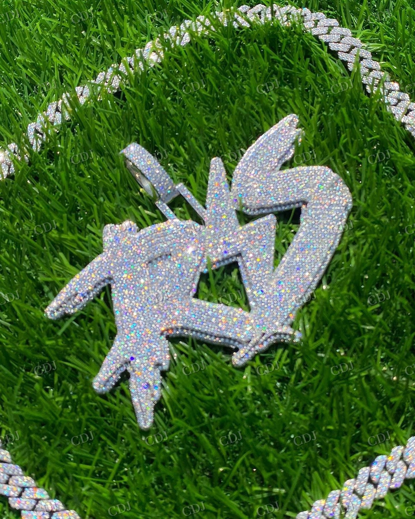 Fully Iced Out Moissanite RKS Men's Pendant hip hop jewelry customdiamjewel   