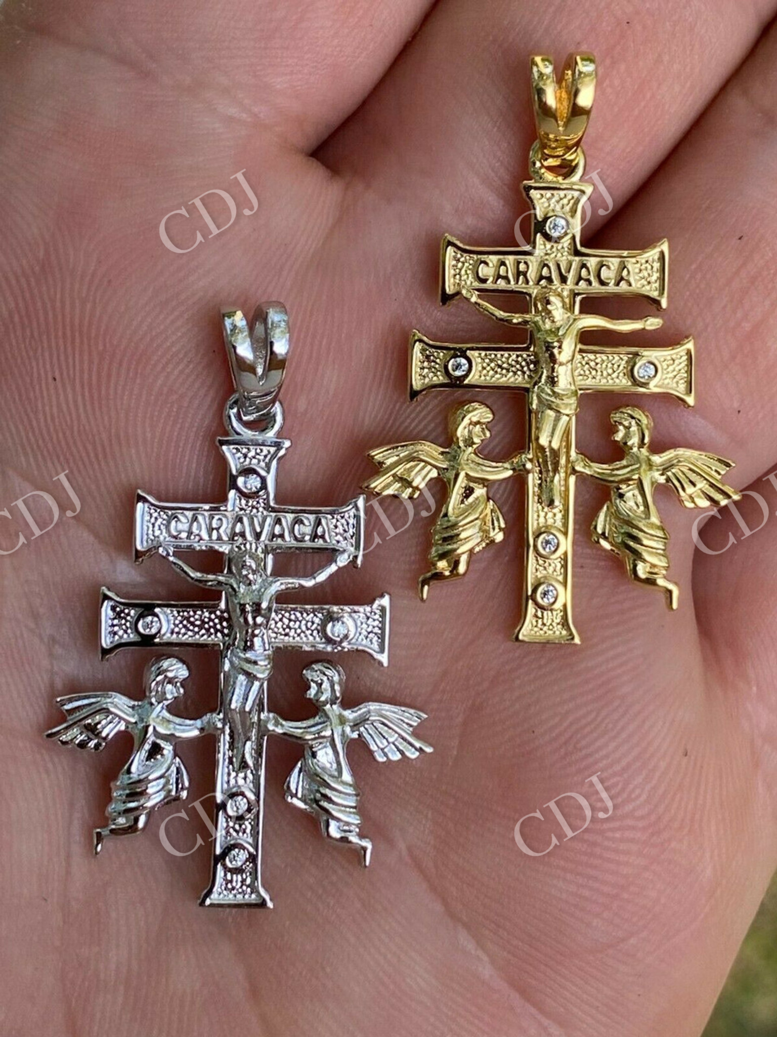 Cruz De Caravaca Cross Pendant  customdiamjewel   