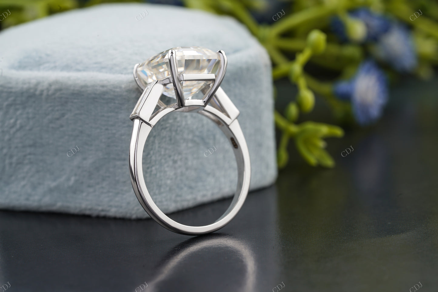 Lab-Grown Diamond Tapered Baguette Ring