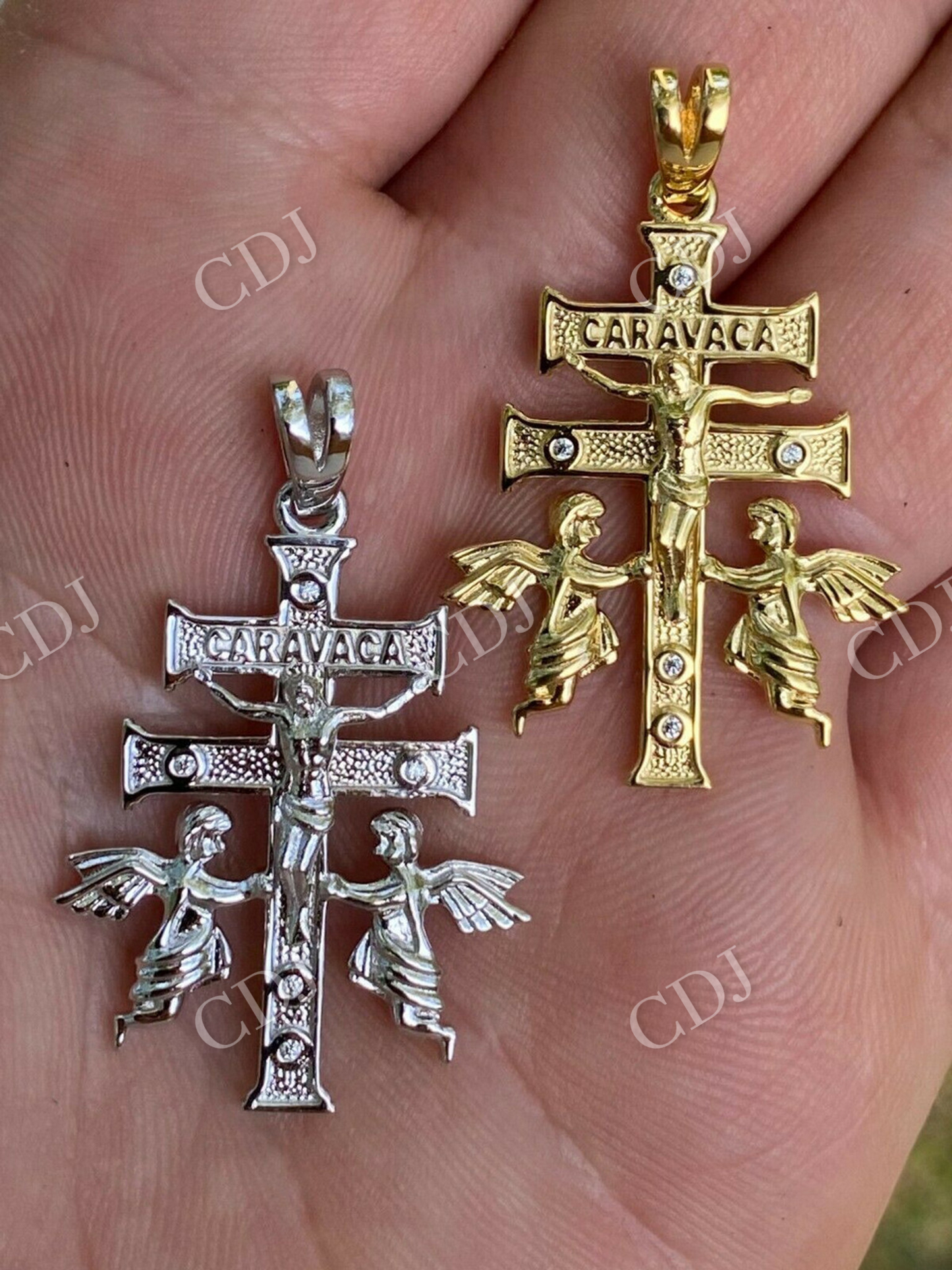 Cruz De Caravaca Cross Pendant  customdiamjewel   