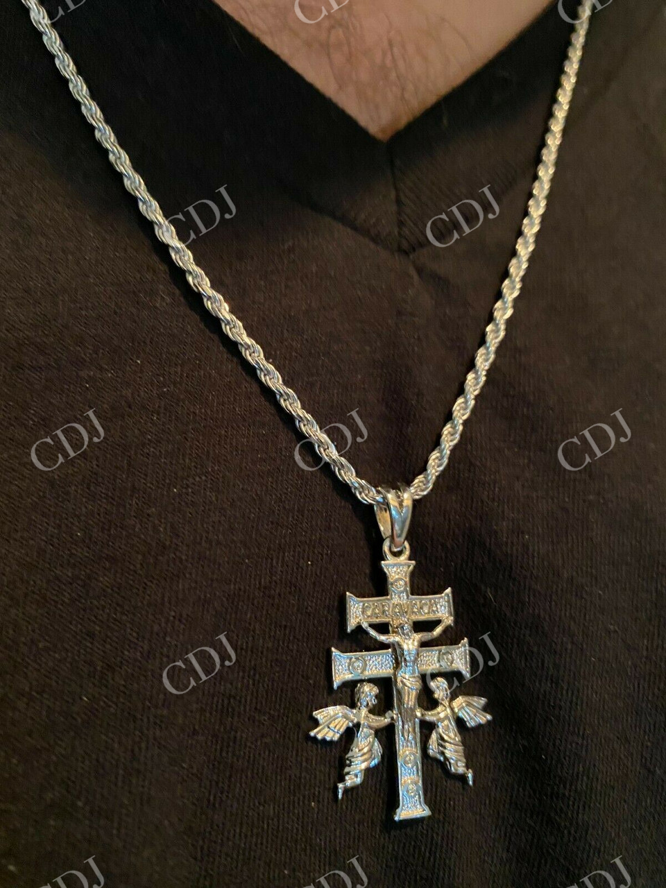 Cruz De Caravaca Cross Pendant  customdiamjewel   