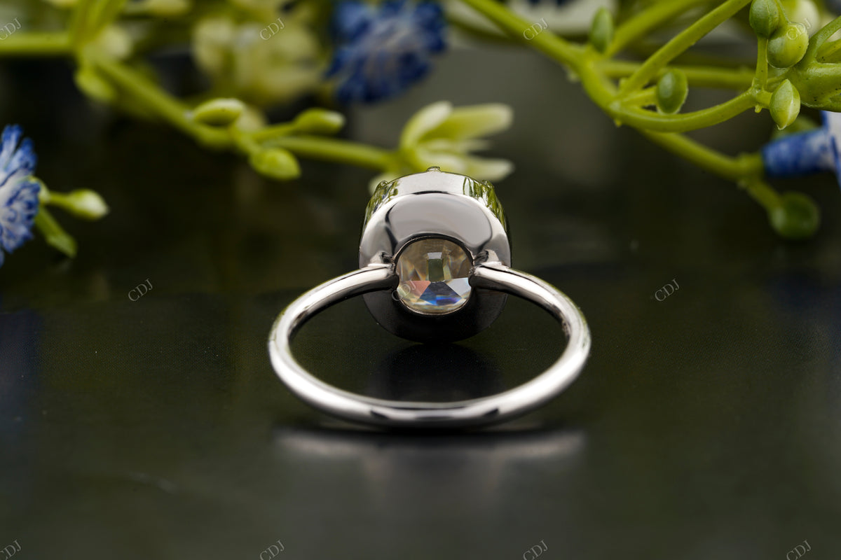 Lab-Grown Diamond Solitaire Cushion Ring