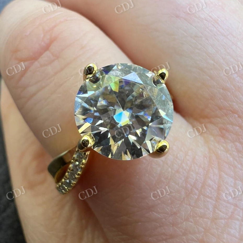 Moissanite Engagement Promise Wedding Ring  customdiamjewel   