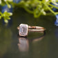 Emerald Lab-Grown Diamond Bezel Ring