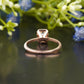 Emerald Lab-Grown Diamond Bezel Ring