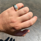 Bling Two Tone Hip Hop Men Ring  customdiamjewel   