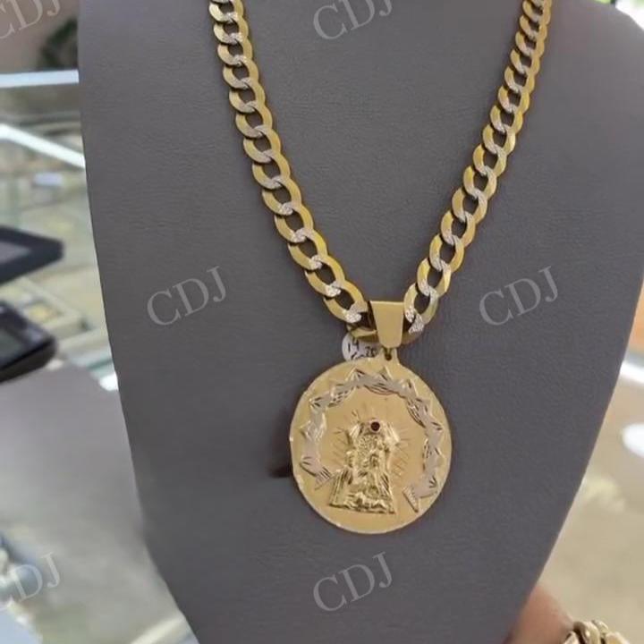 18K Gold Custom Handmade Pendant hip hop jewelry CustomDiamJewel   