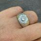 Diamond Cluster Hip Hop Ring  customdiamjewel   