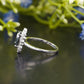Oval Moissanite Diamond Floral Halo Ring