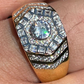 Diamond Cluster Hip Hop Ring  customdiamjewel   