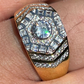 Diamond Cluster Hip Hop Ring  customdiamjewel   